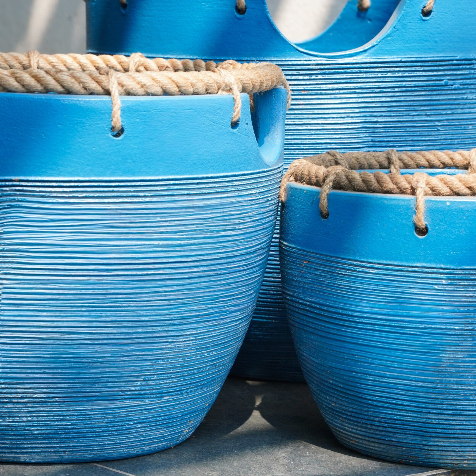 Rim Rolled - Nila Terracotta Planter| Set of 3 - Image 2
