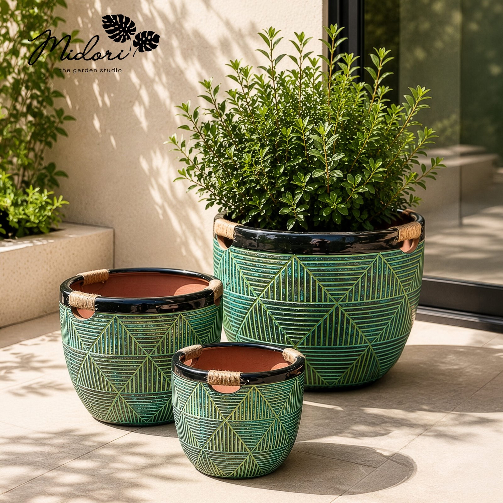 Hampi in Sage shade from Deccan Collection